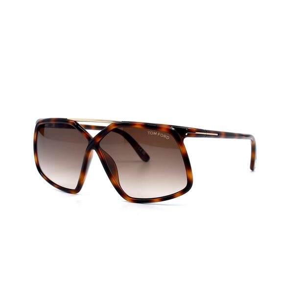 TOM FORD MERYL TF1038/S 52F HAVANA BROWN AUTHENTIC SUNGLASSES - Picture 3 of 14